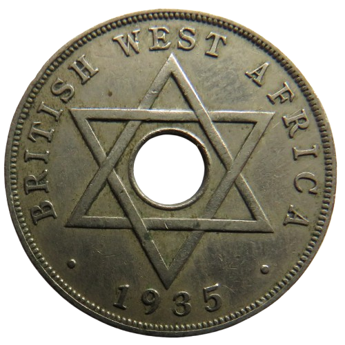 1935 British West Africa One Penny Coin