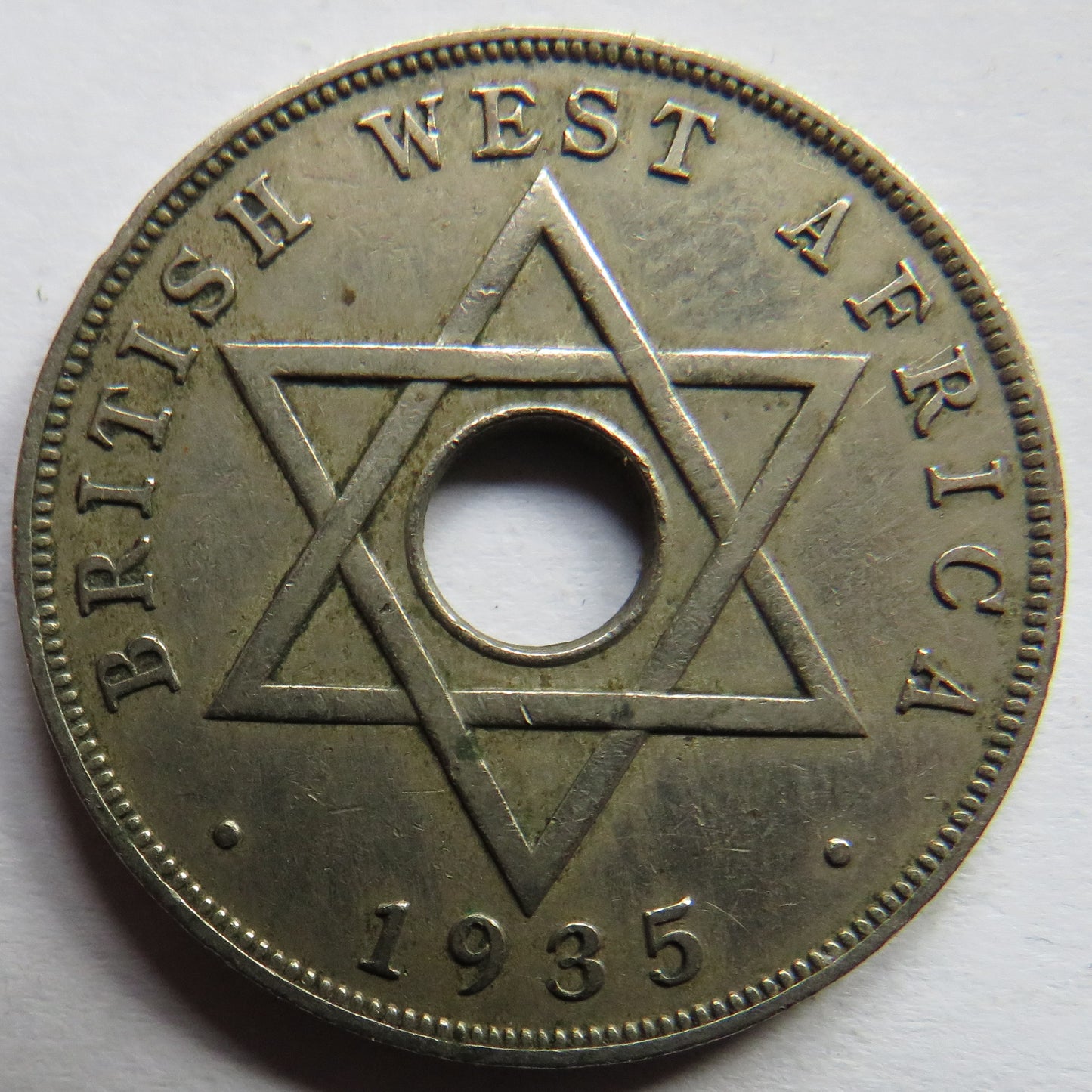 1935 British West Africa One Penny Coin