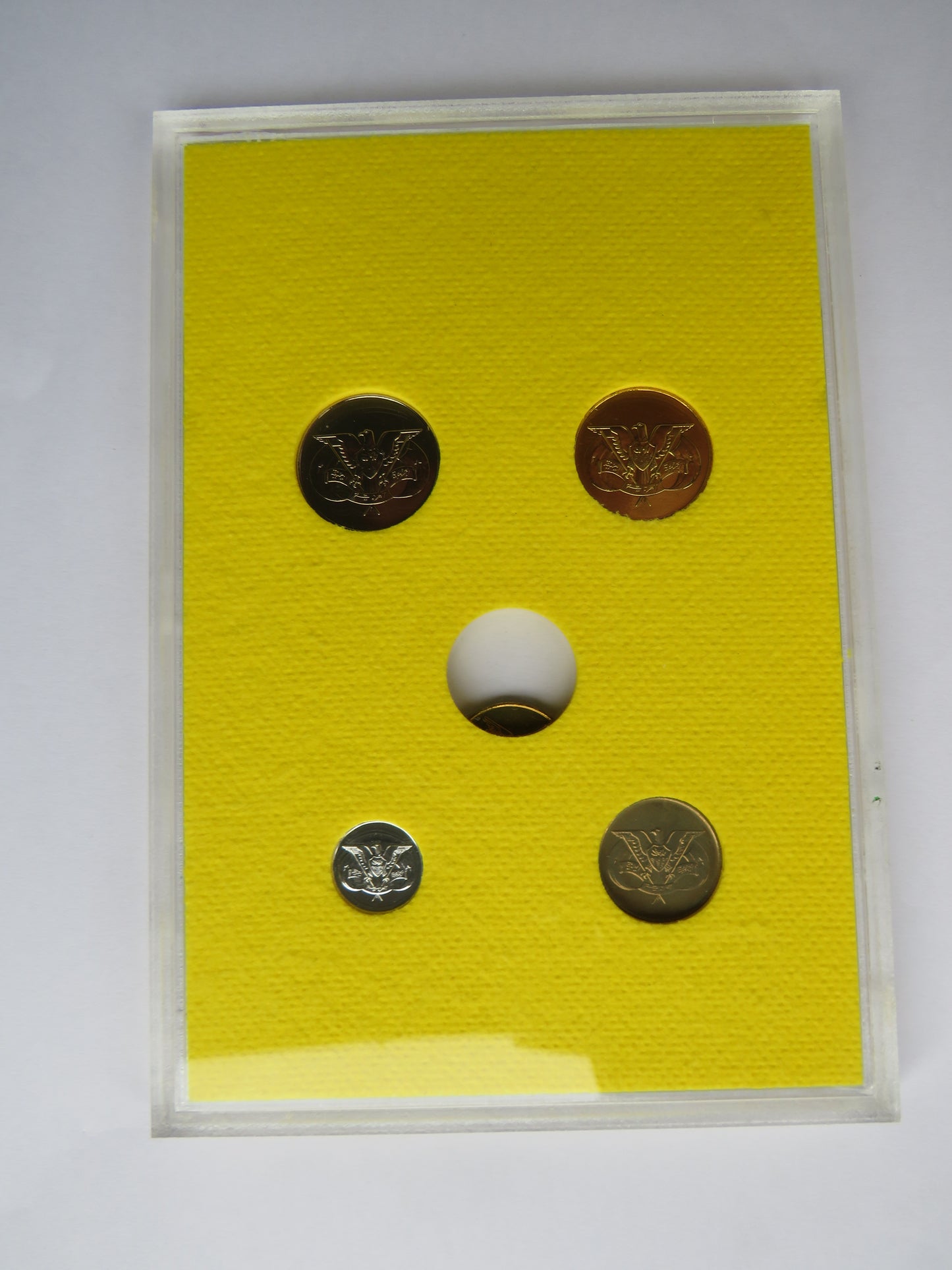 1974 Coinage For Central Bank of Yemen Cased Coin Set