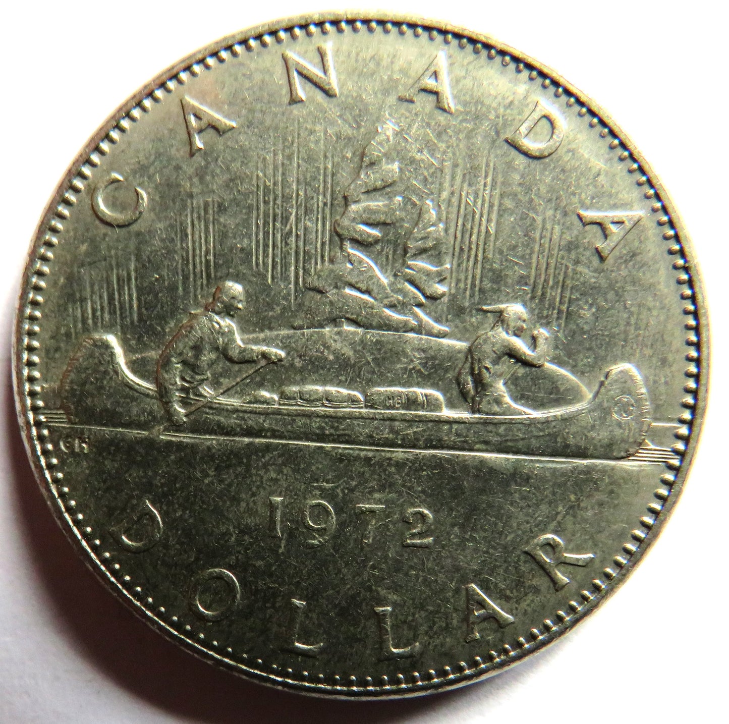 1972 Queen Elizabeth II Canada $1 One Dollar Coin