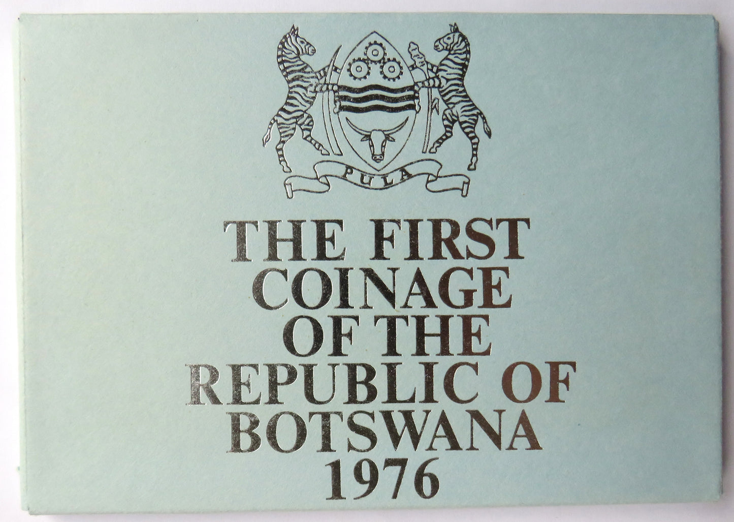 1976 The First Coinage of the Republic of Botswana Cased Coin Set