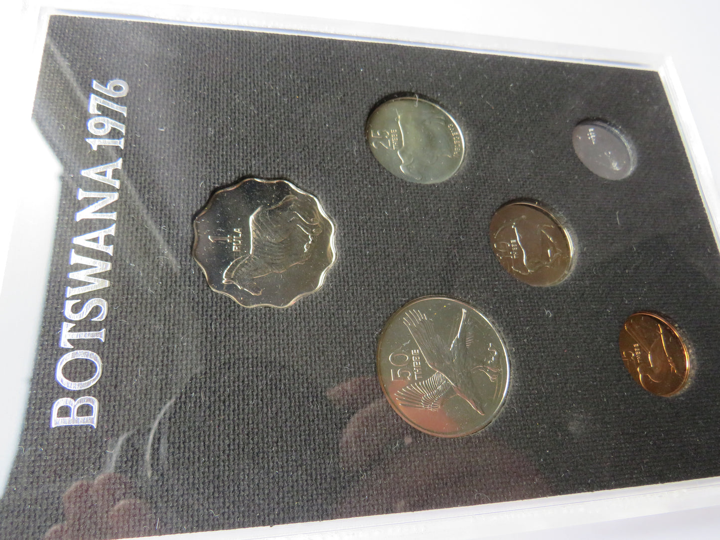 1976 The First Coinage of the Republic of Botswana Cased Coin Set