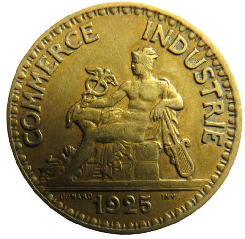 1925 France 2 Francs Coin