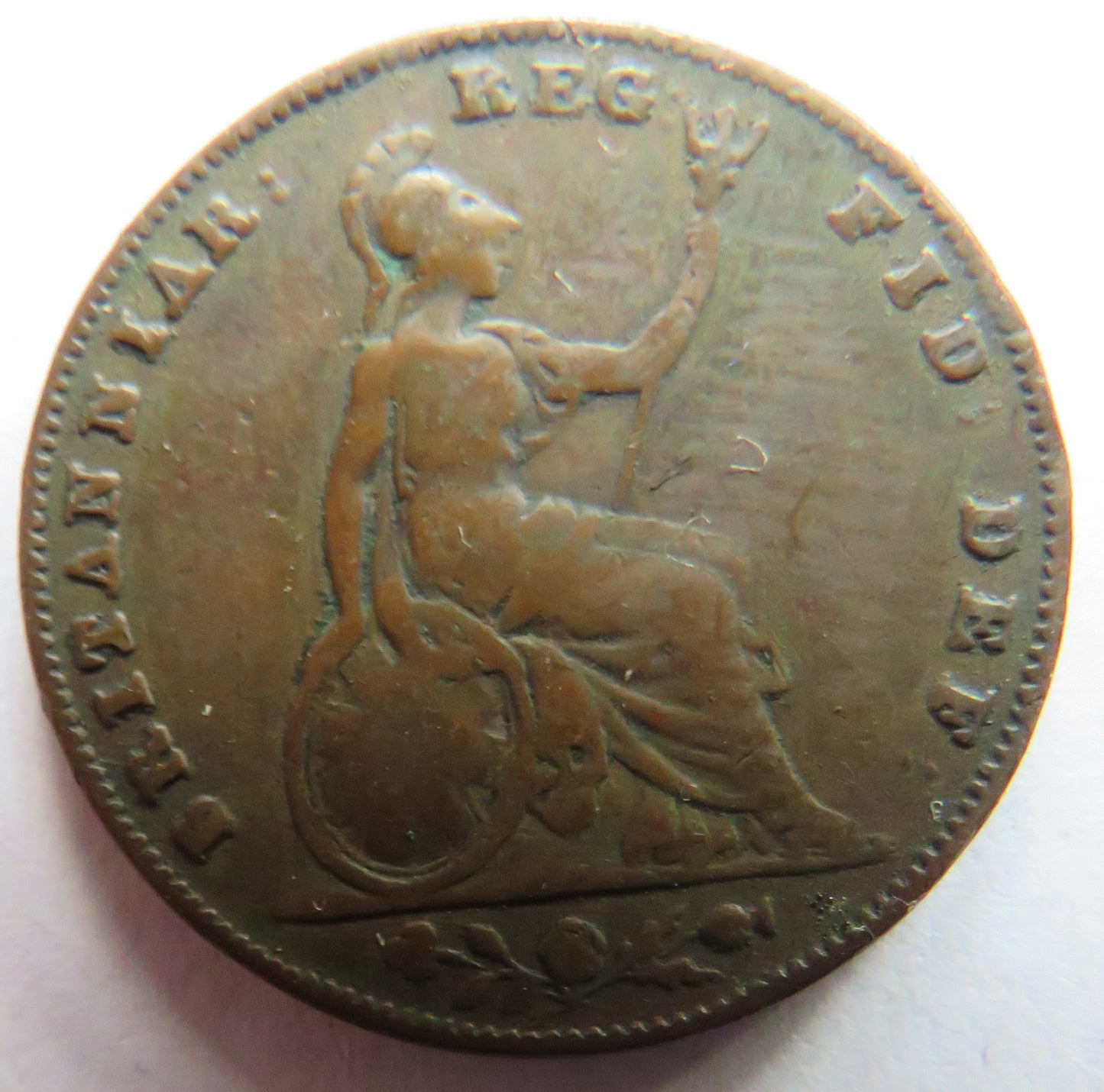 1856 Queen Victoria Young Head Farthing Coin - Great Britain
