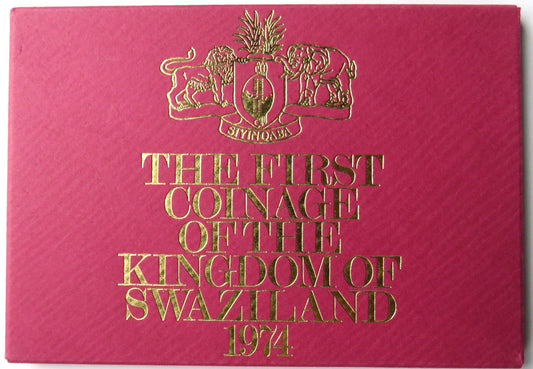 1974 The First Coinage of the Kingdom of Swaziland Cased Coin Set