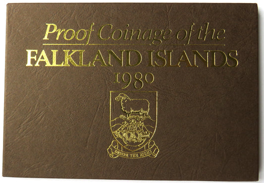1980 Proof Coinage of the Falkland Islands Cased Coin Set