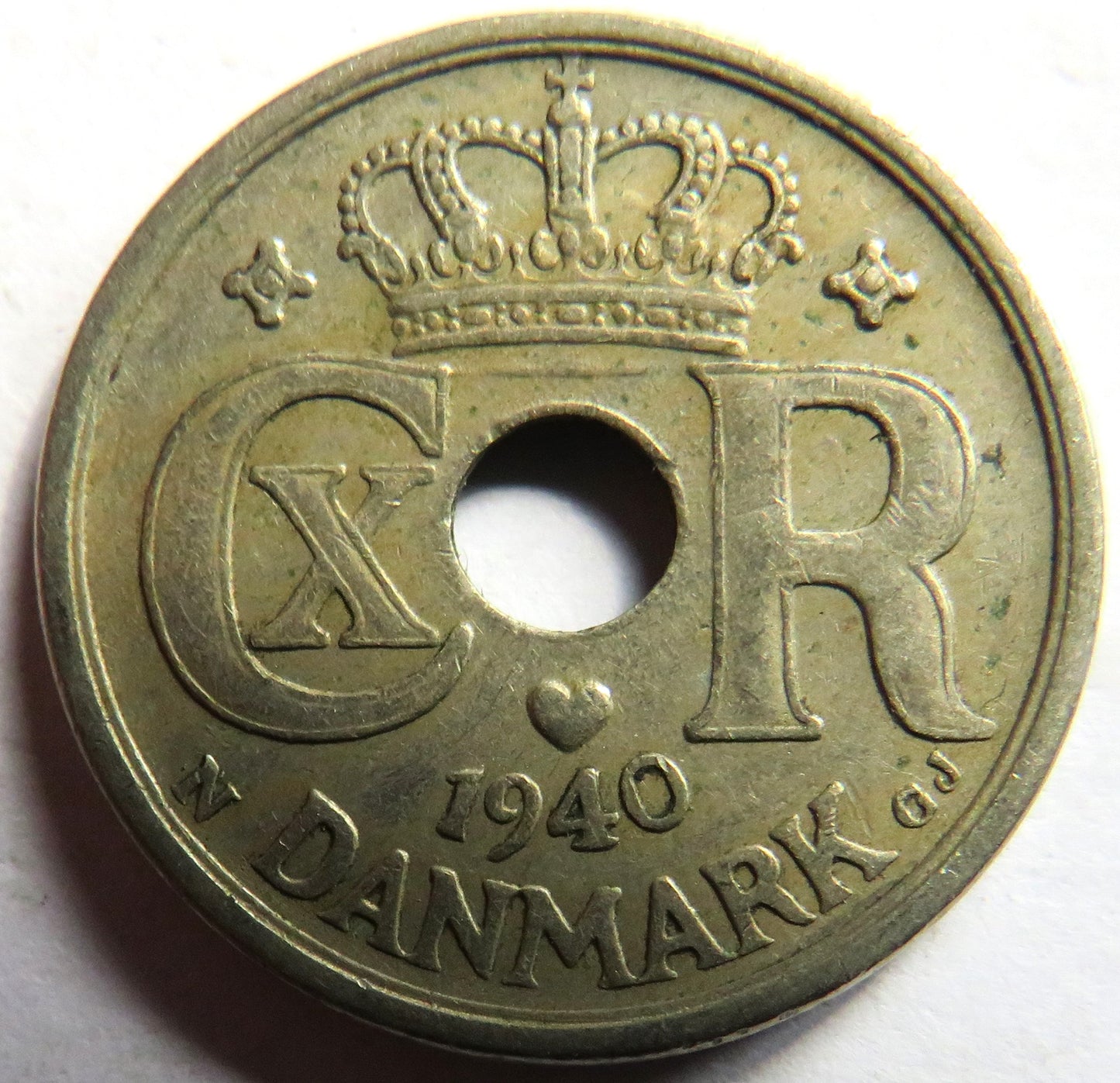 1940 Denmark 25 Ore Coin
