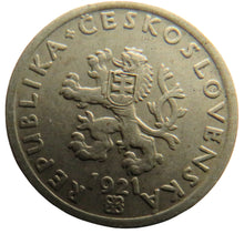 Load image into Gallery viewer, 1921 Czechoslovakia 20 Haleru Coin
