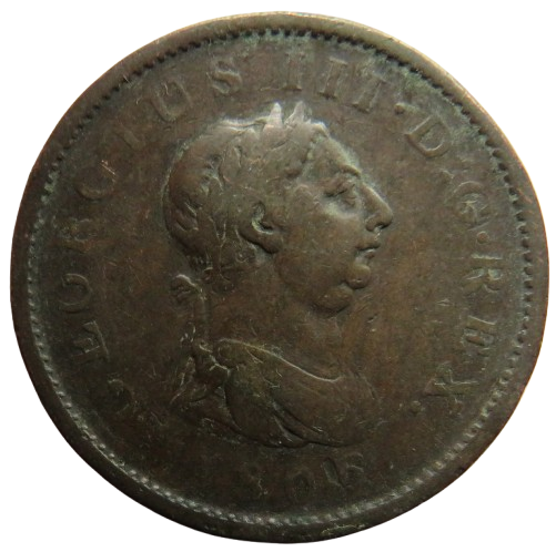 1806 King George III One Penny Coin - Great Britain