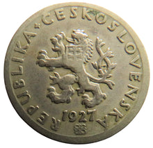 Load image into Gallery viewer, 1927 Czechoslovakia 20 Haleru Coin
