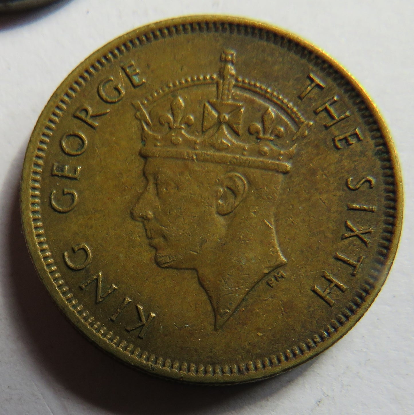 1948 King George VI Hong Kong 10 Cents Coin