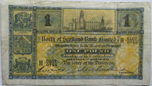 Load image into Gallery viewer, 1932 North of Scotland Bank Limited £1 One Pound Banknote
