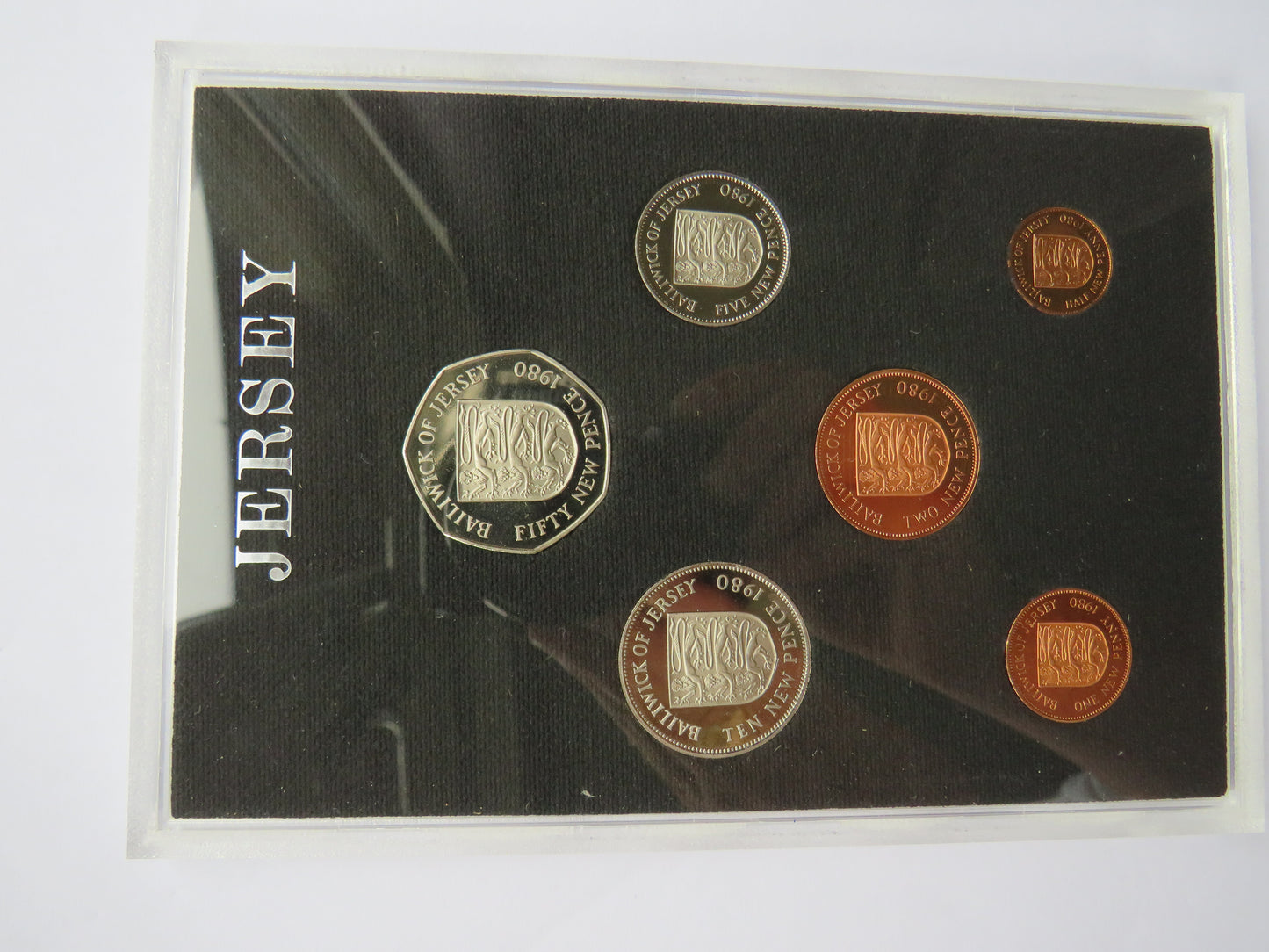 1980 Proof Coinage of Jersey Cased Coin Set