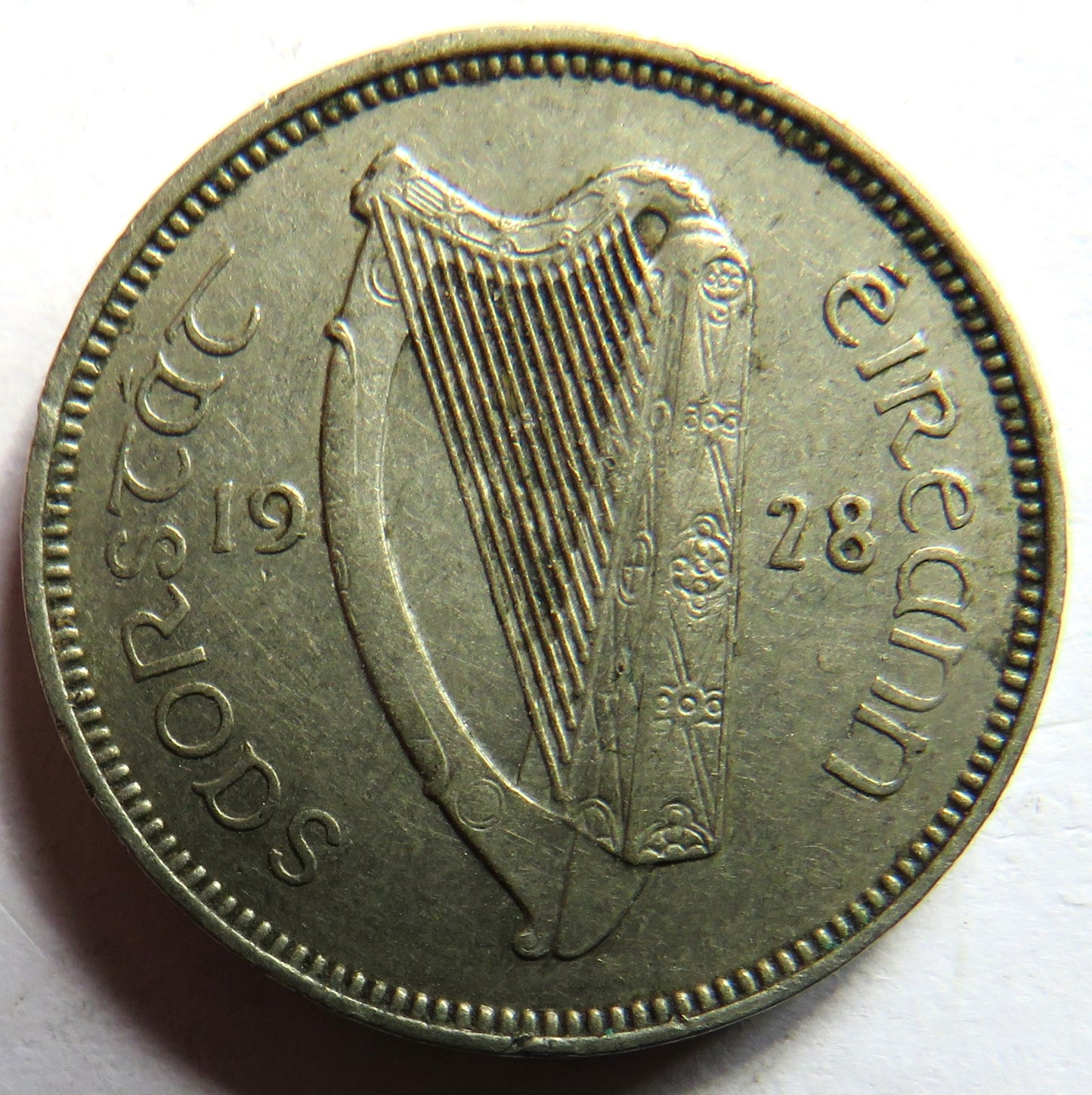 1928 Ireland Sixpence Coin