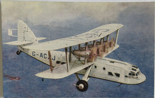 Vintage Postcard of Imperial Airways Liner "Scylla" Sister Ship of Syrinx