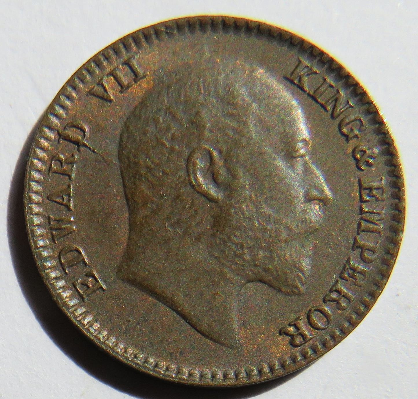 1907 King Edward VII India 1/12th Anna Coin