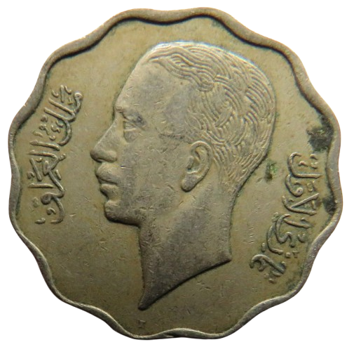 1938 Iraq 10 Fils Coin