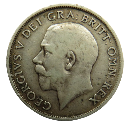 1915 King George V Silver Shilling Coin - Great Britain