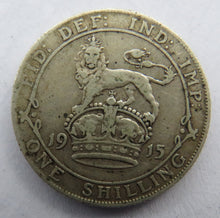 Load image into Gallery viewer, 1915 King George V Silver Shilling Coin - Great Britain
