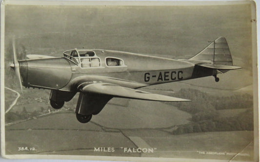 Vintage Aircraft Postcard of Miles "Falcon"