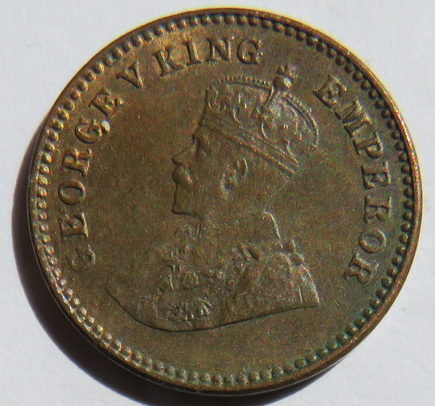 1925 King George V India 1/12th Anna Coin In Higher Grade