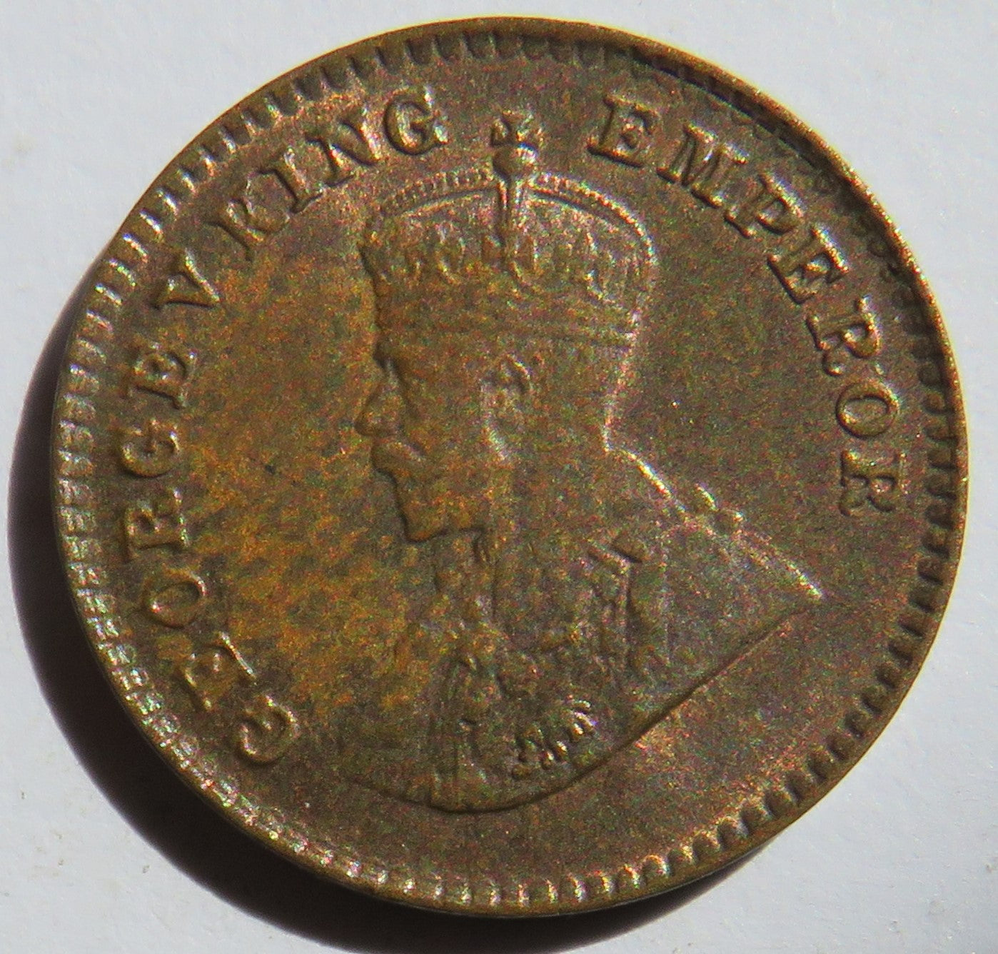 1928 King George V India 1/12th Anna Coin In Higher Grade