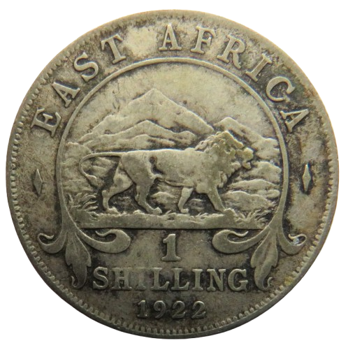1922 King George V East Africa One Shilling Coin
