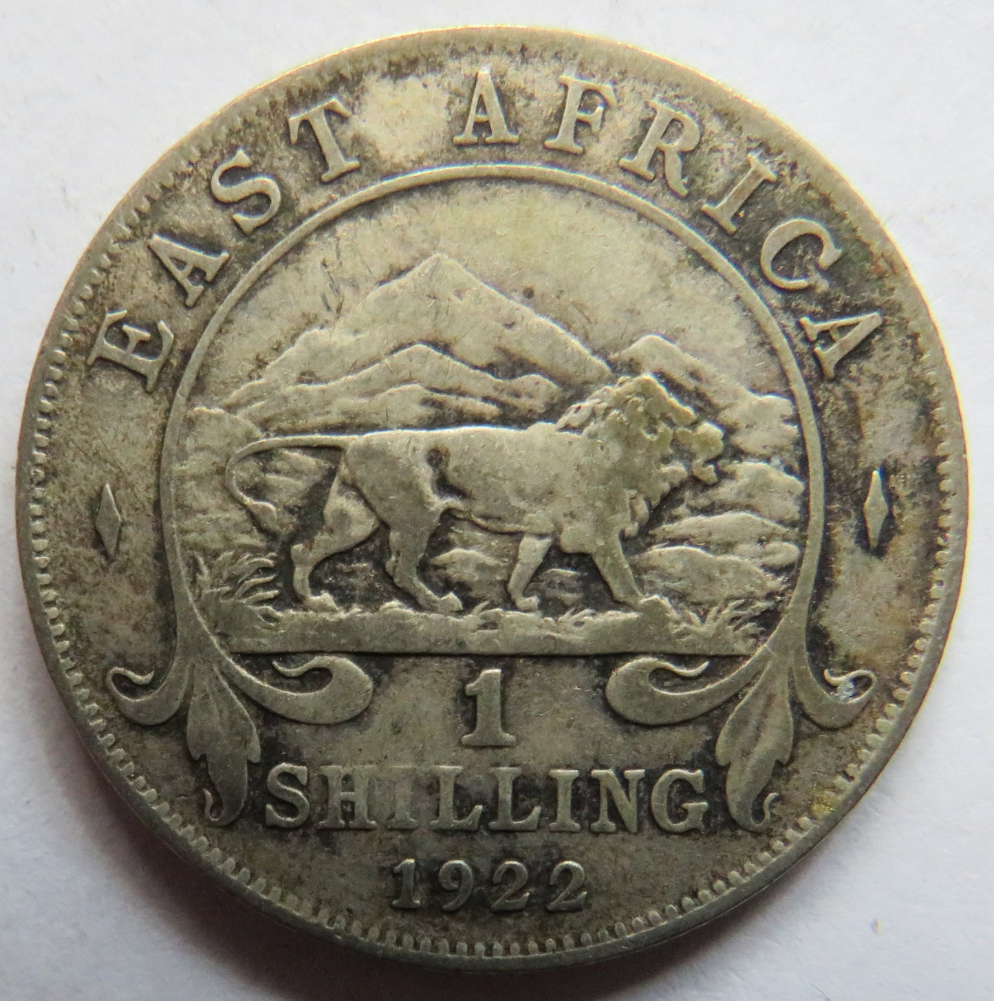 1922 King George V East Africa One Shilling Coin