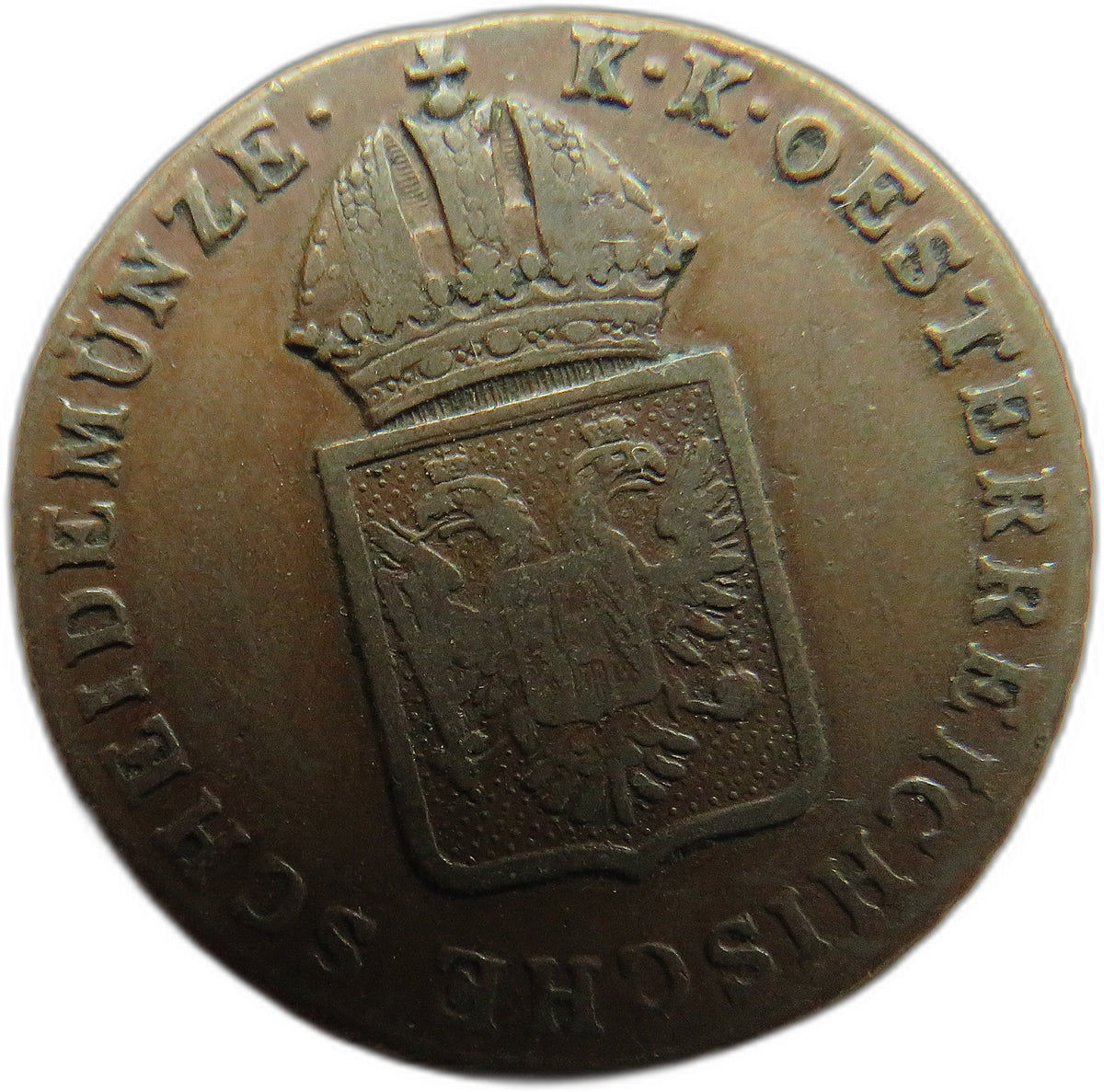 1816-B Austria One Kreuzer Coin