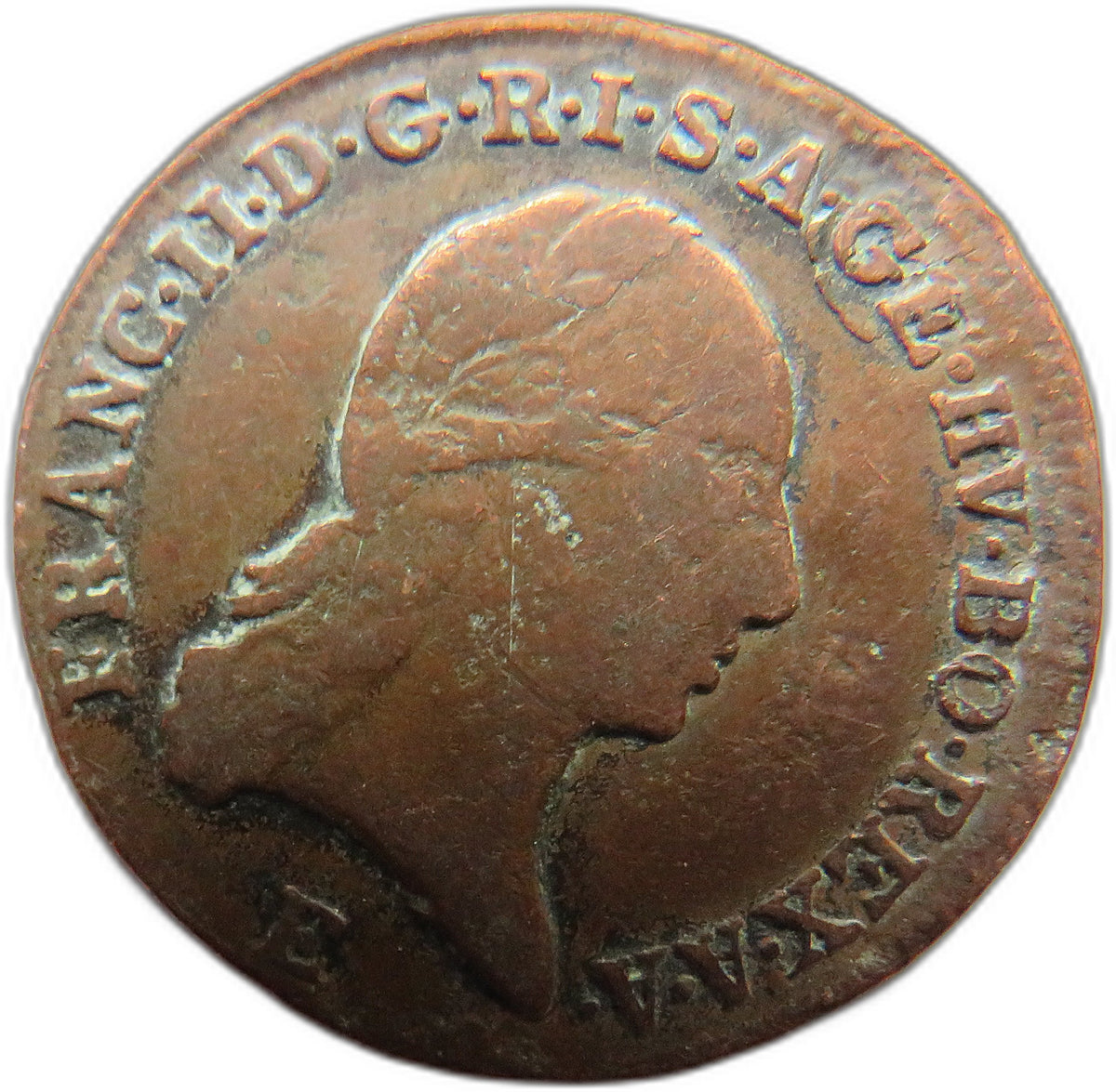 1800-E Austria One Kreuzer Coin