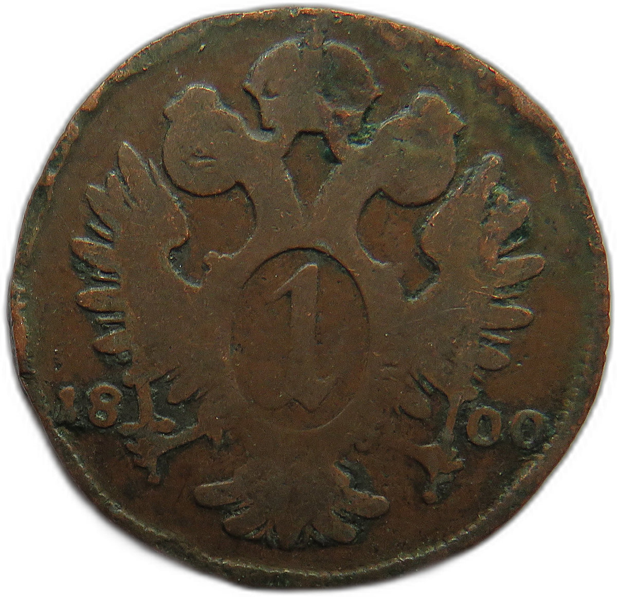 1800-A Austria One Kreuzer Coin