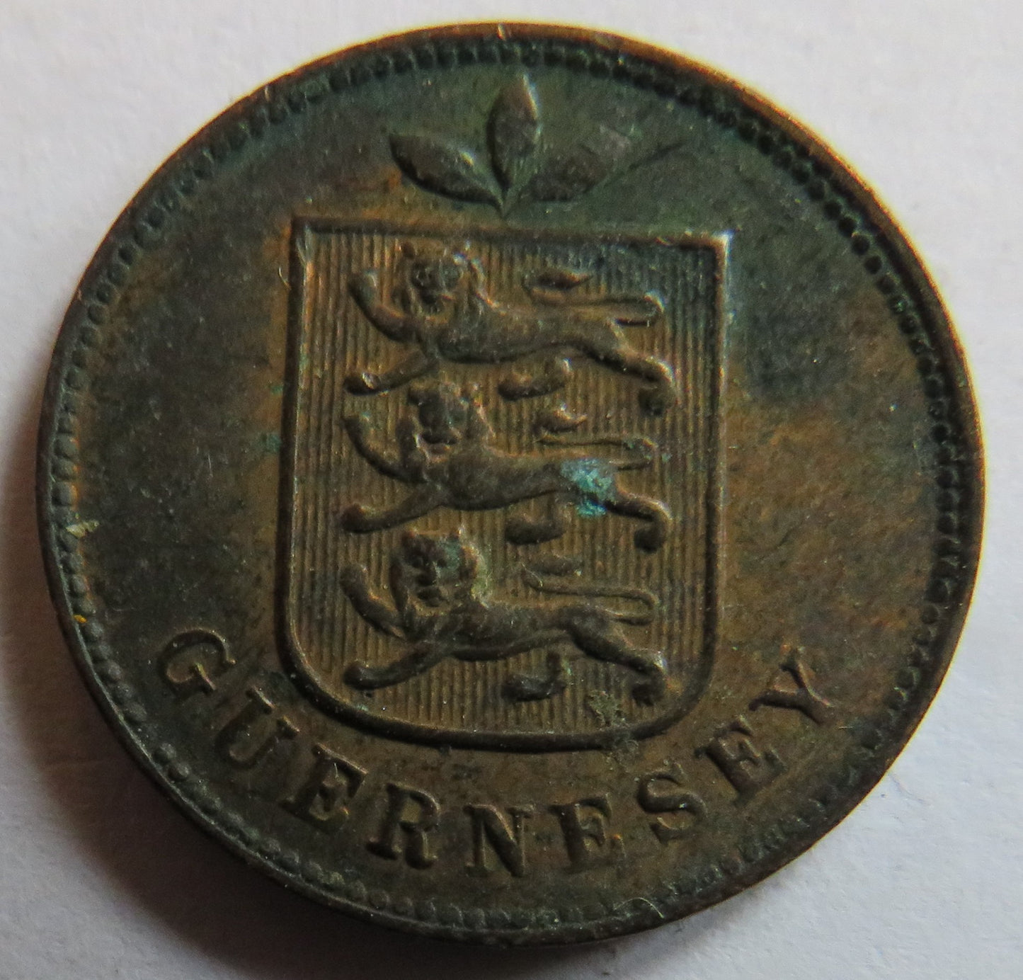 1903-H Guernsey One Double Coin