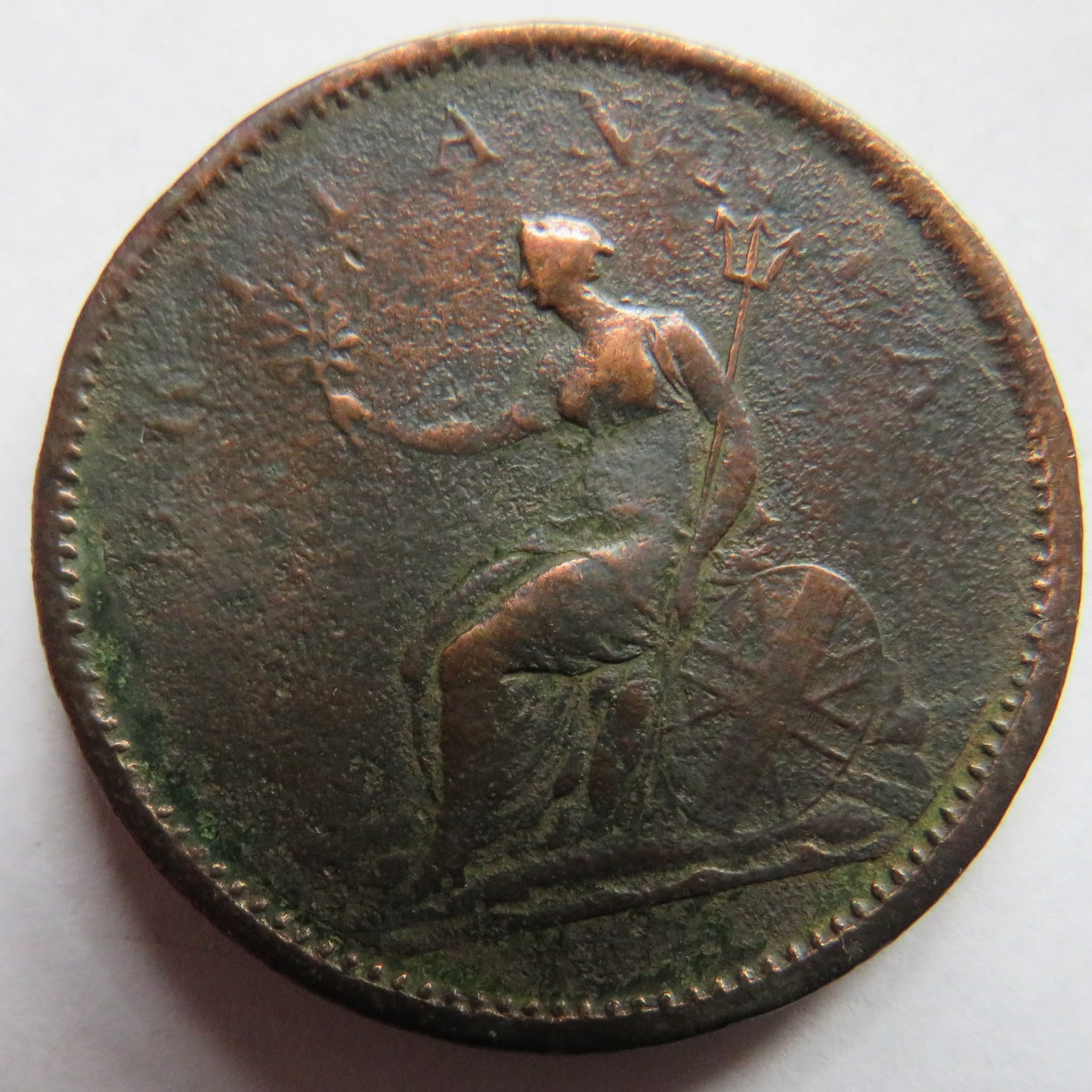 1806 King George III One Penny Coin - Great Britain
