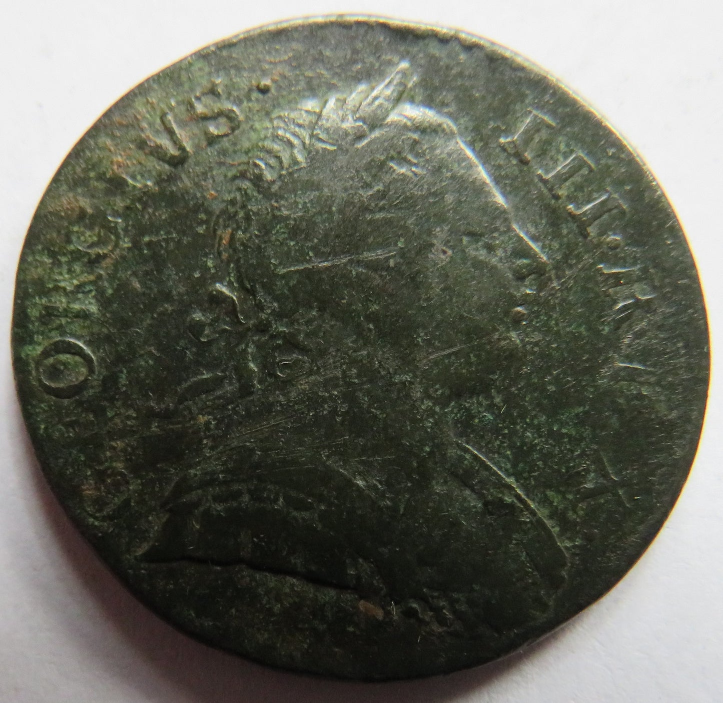 1773 King George III Halfpenny Coin - Great Britain