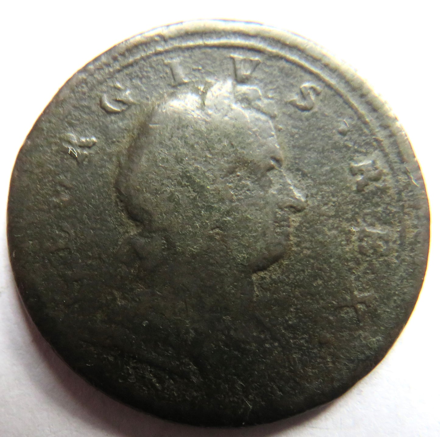 1720 King George I Halfpenny Coin - Great Britain
