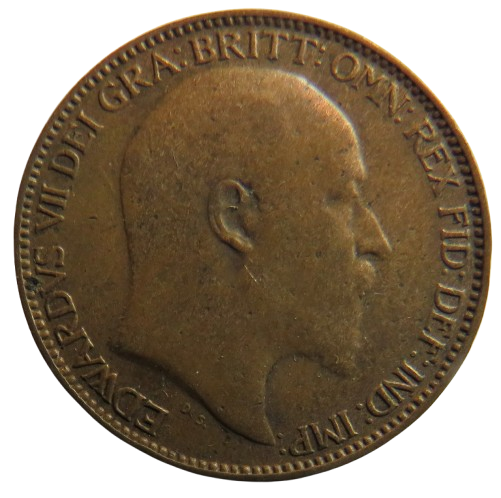 1909 King Edward VII Farthing Coin - Great Britain