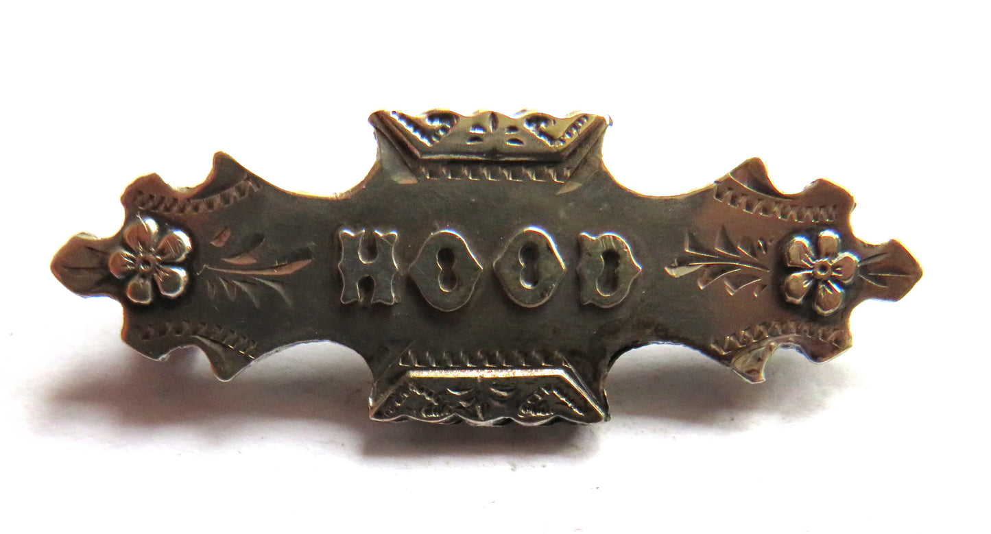 Antique Sterling Silver "Hood" Brooch Hallmarked Chester 1915