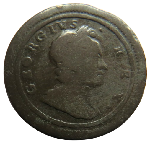 1720 King George I Farthing Coin - Great Britain