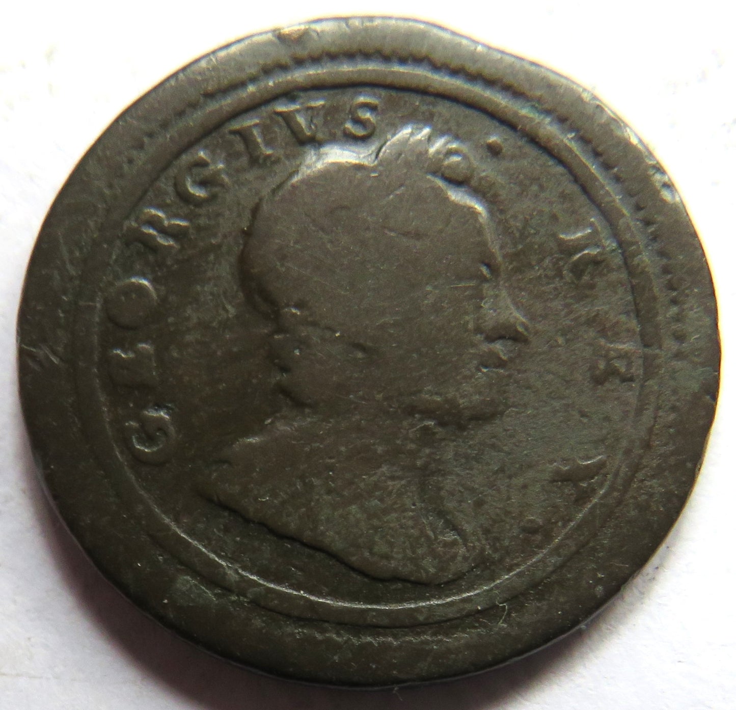 1720 King George I Farthing Coin - Great Britain