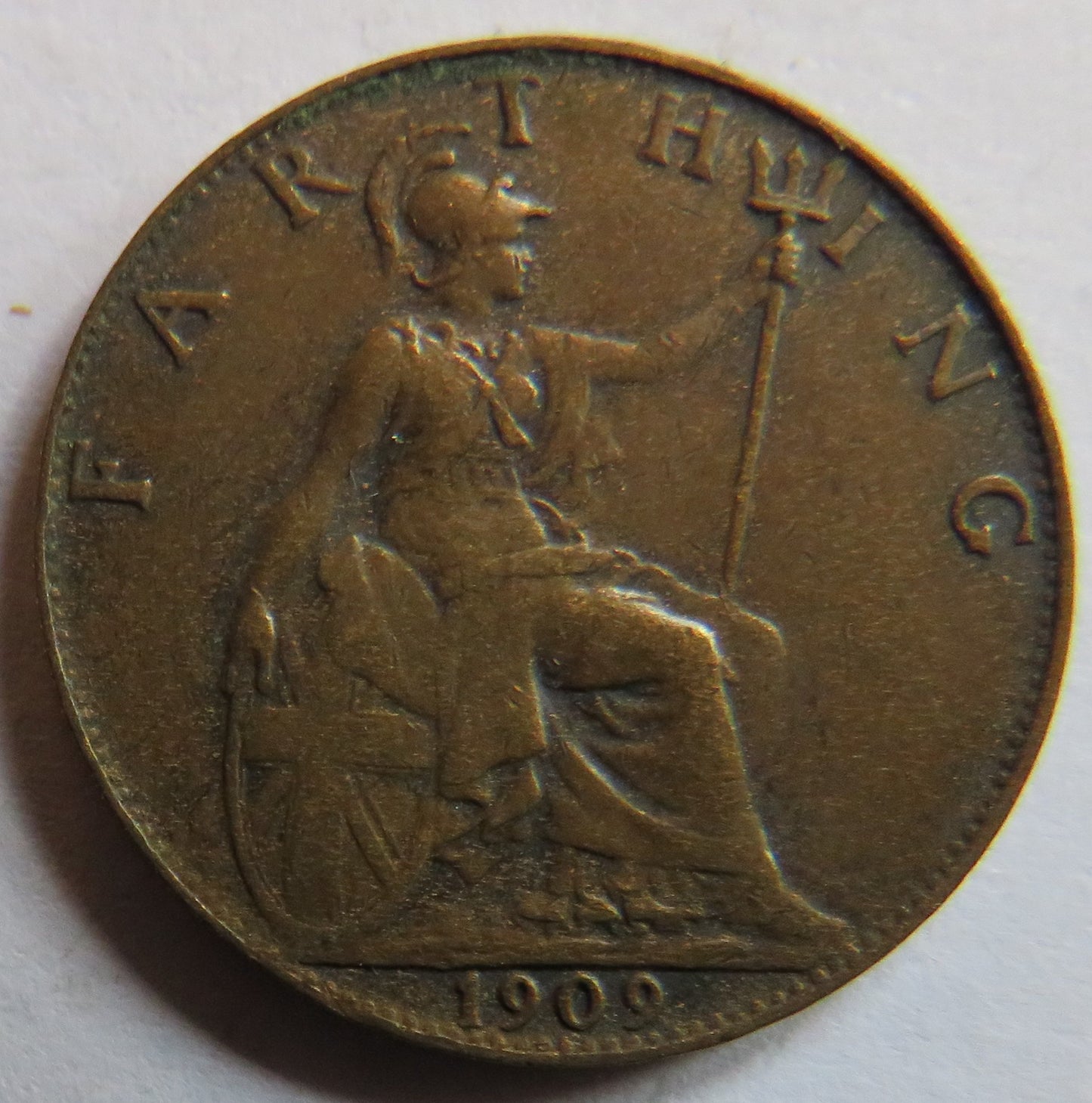 1909 King Edward VII Farthing Coin - Great Britain
