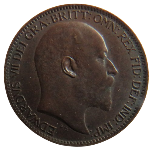 1907 King Edward VII Farthing Coin - Great Britain