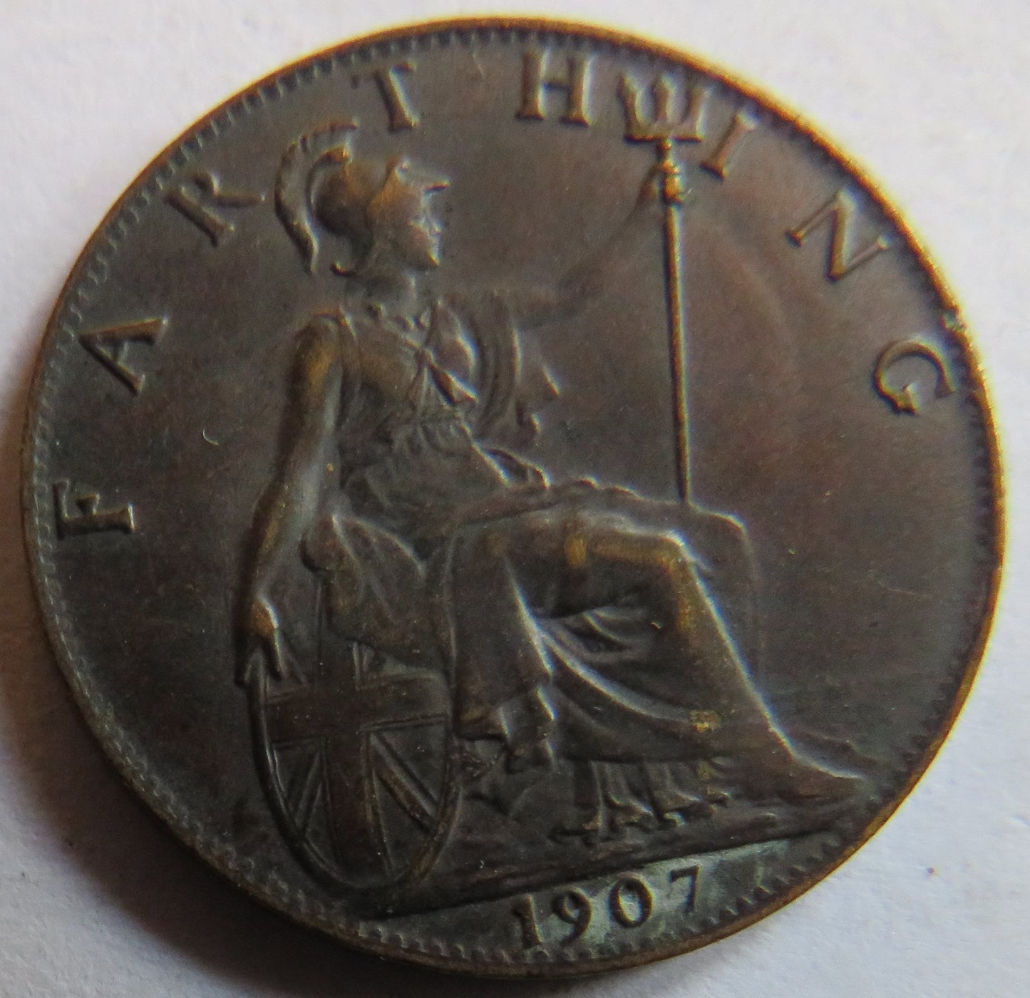 1907 King Edward VII Farthing Coin - Great Britain