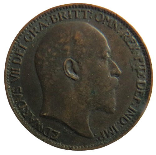 1903 King Edward VII Farthing Coin - Great Britain