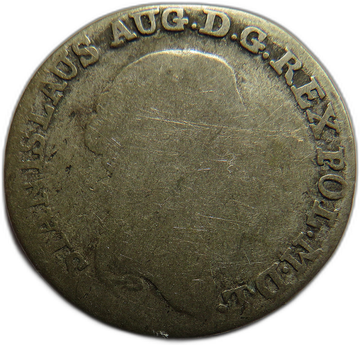 1792 Poland Silver 4 Groschen Coin