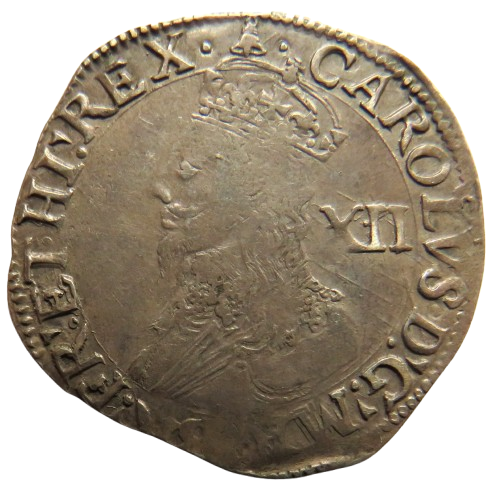 1634-5 Charles I Hammered Silver Shilling Coin Stunning Coin