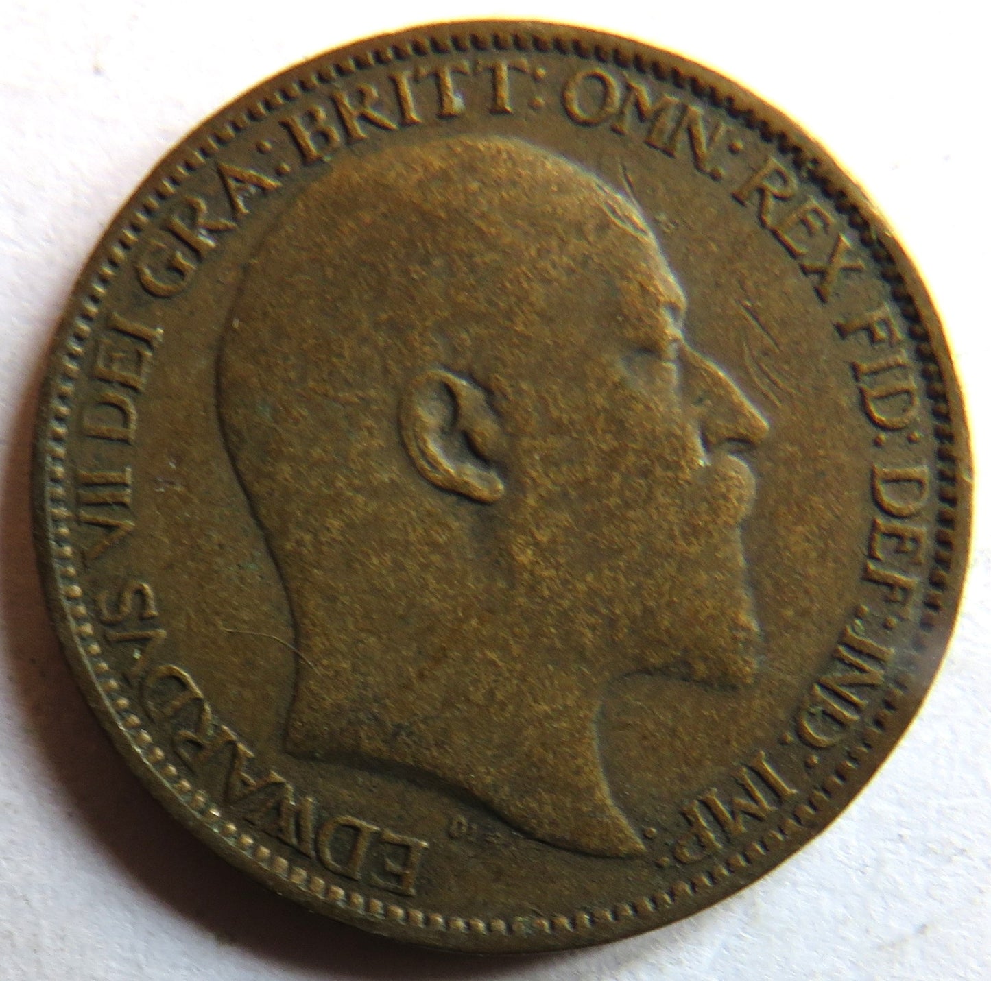 1909 King Edward VII Farthing Coin - Great Britain