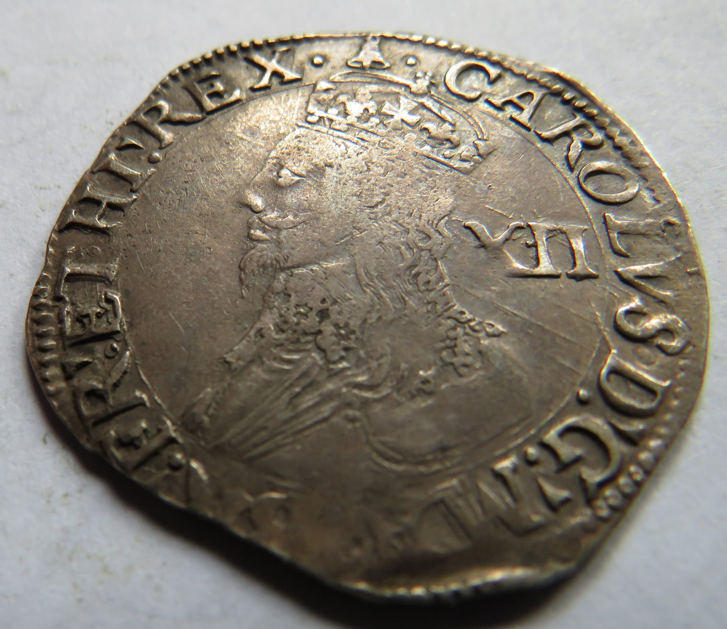 1634-5 Charles I Hammered Silver Shilling Coin Stunning Coin