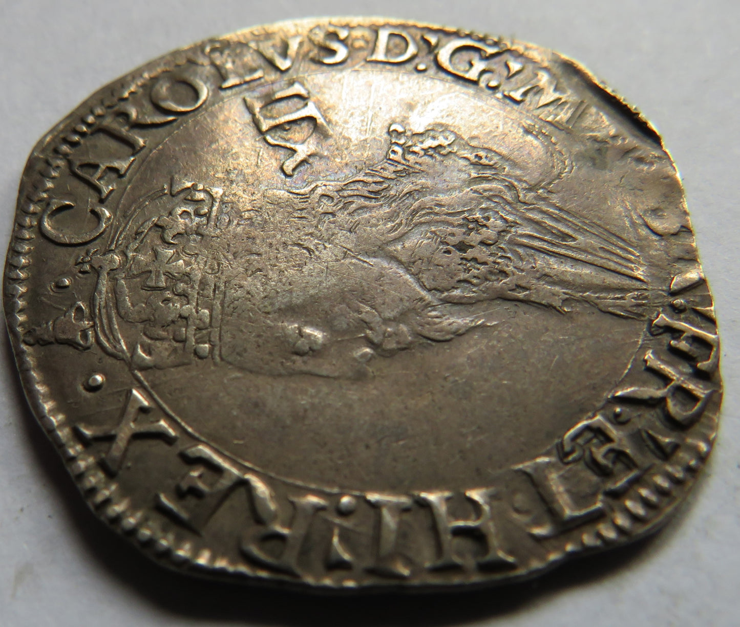 1634-5 Charles I Hammered Silver Shilling Coin Stunning Coin