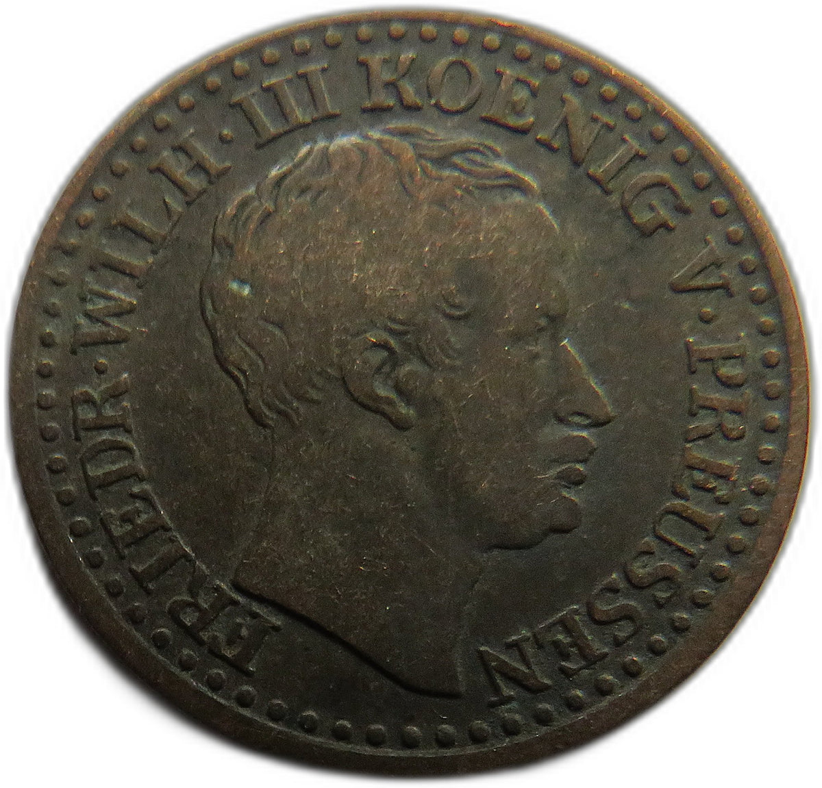 1825-D German States Prussia 1 Silber Groschen Coin