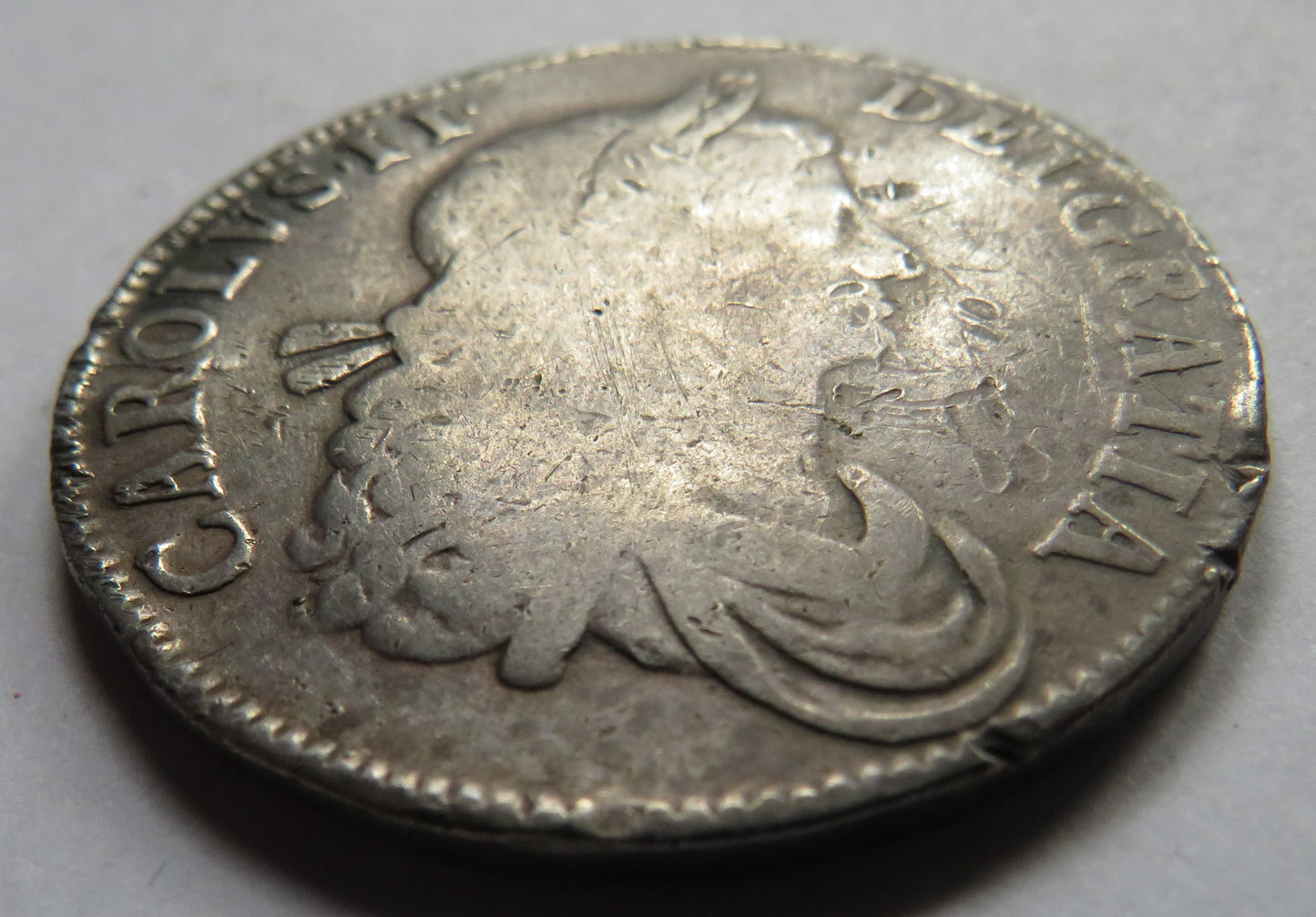 1662 King Charles II Silver Crown Coin